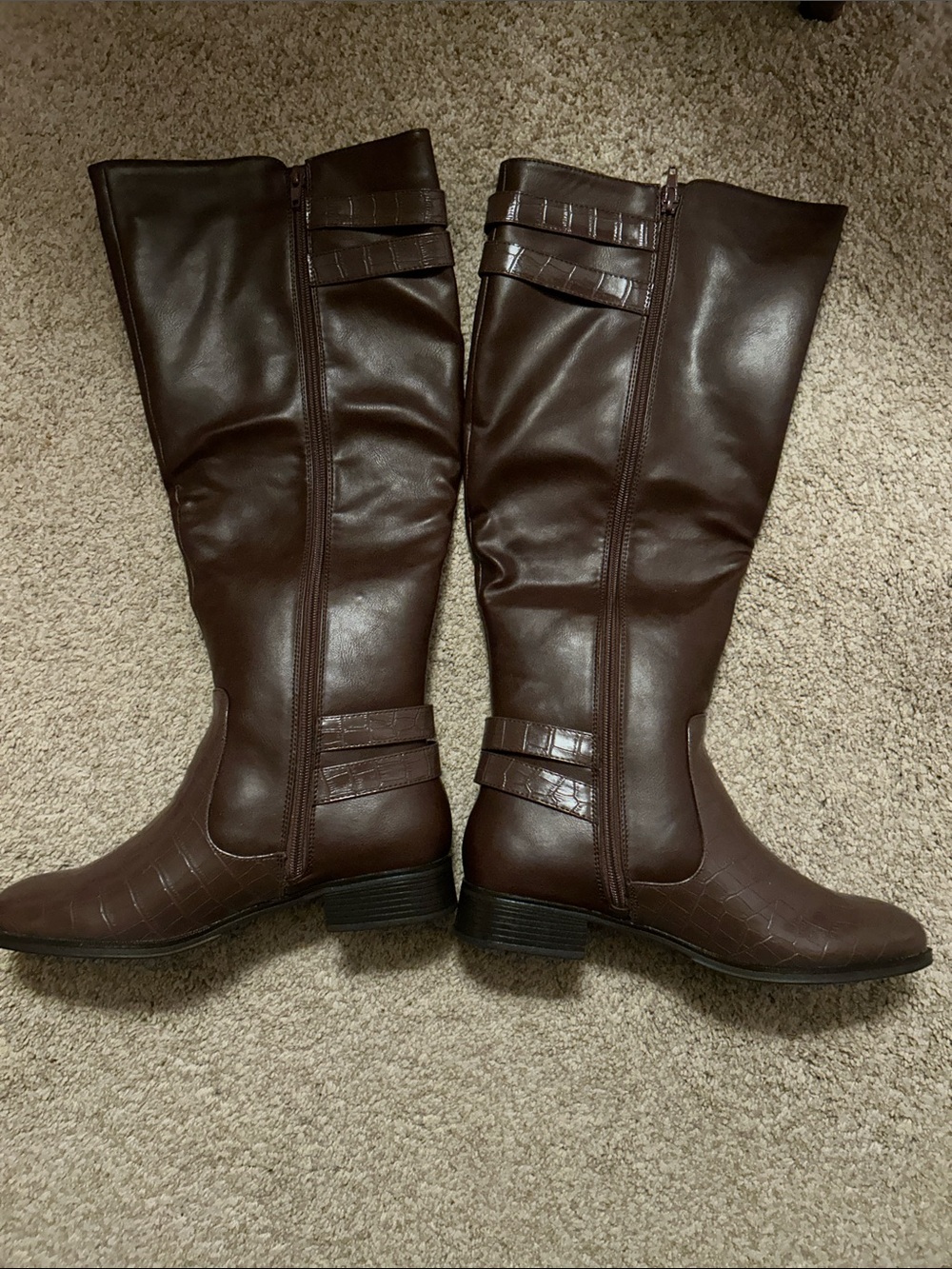 Women's Brown Tall Riding Boots. NWOT 10